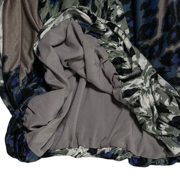 tibi Skirt Bubble Bottom Faux Wrap Multi Color Floral Mini Women's Size S NEW - Picture 8 of 15